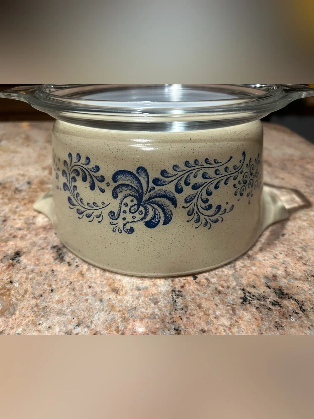 Pyrex #474-B 1.5Qt “Homestead” Cinderella Casserole w/Pyrex Glass Lid #474-C